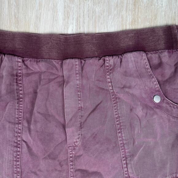 Anthropologie Mauve Cargo Pull On Urban Explorer Casual Jogger Pants Medium TALL - Picture 6 of 15